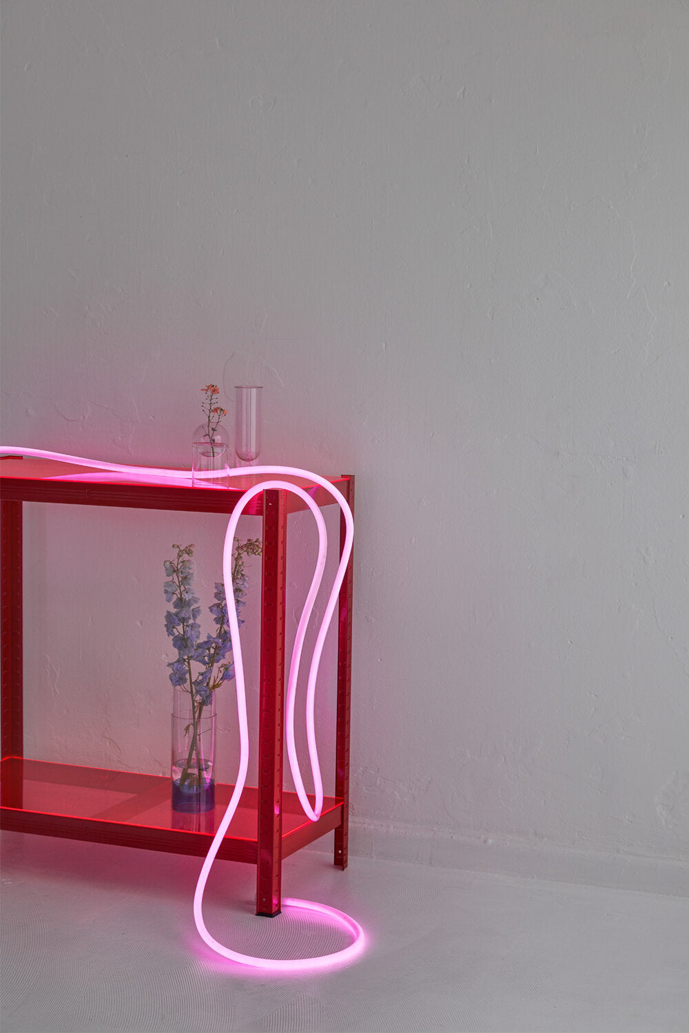 Flex tube lyskæde, pink - 5 meter