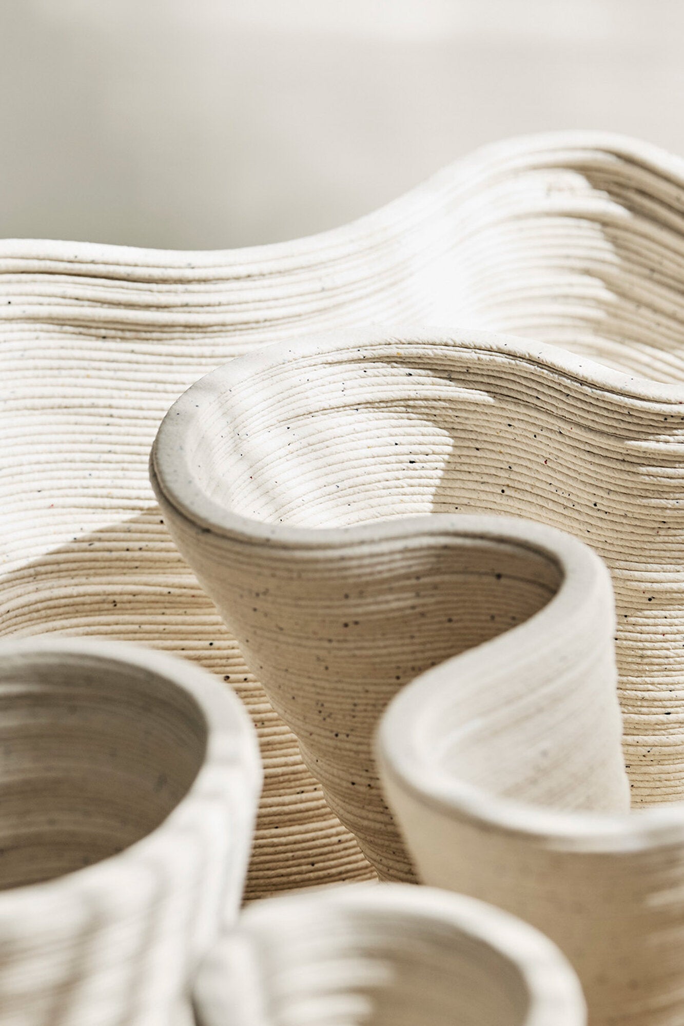 Fiordo vase, H15,5 - Off-white