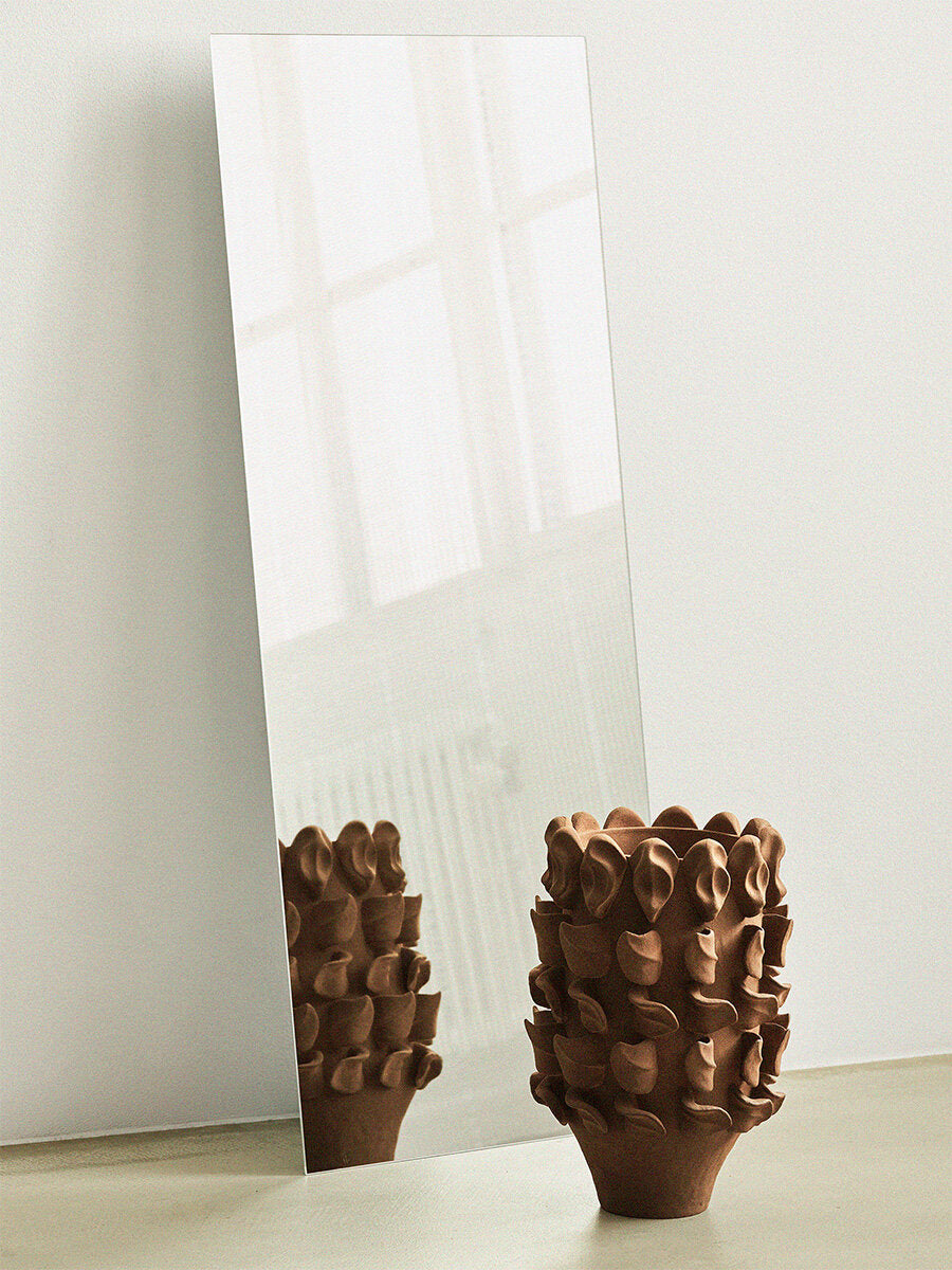 Terra vase, H39 cm. - Brown