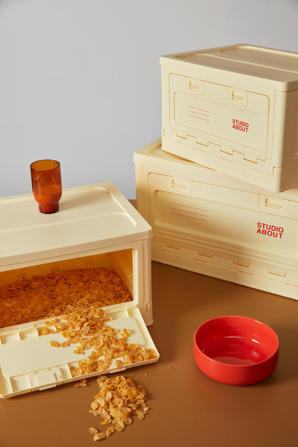 Boks, stor - lys gul