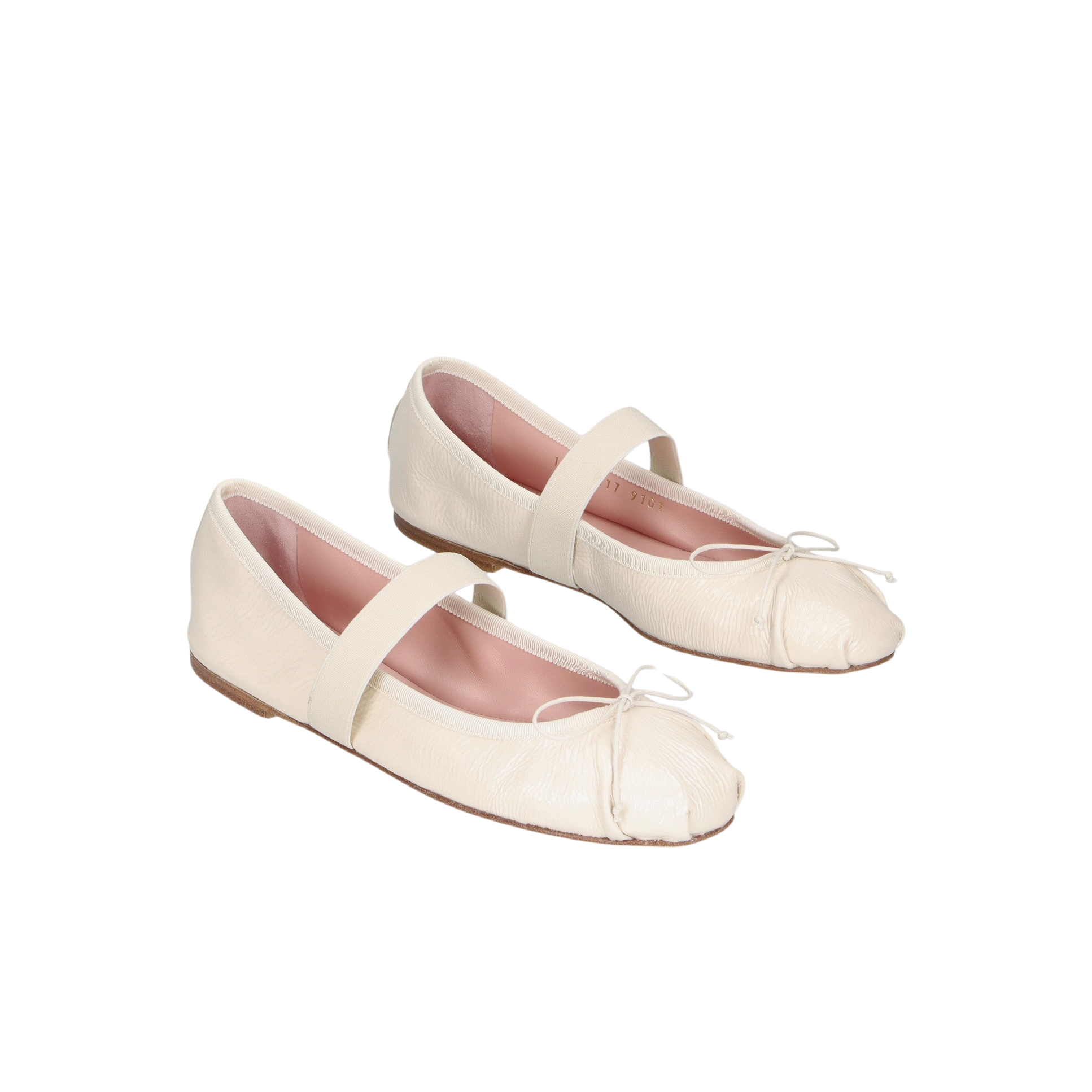 Camille ballerinasko - White Gloss