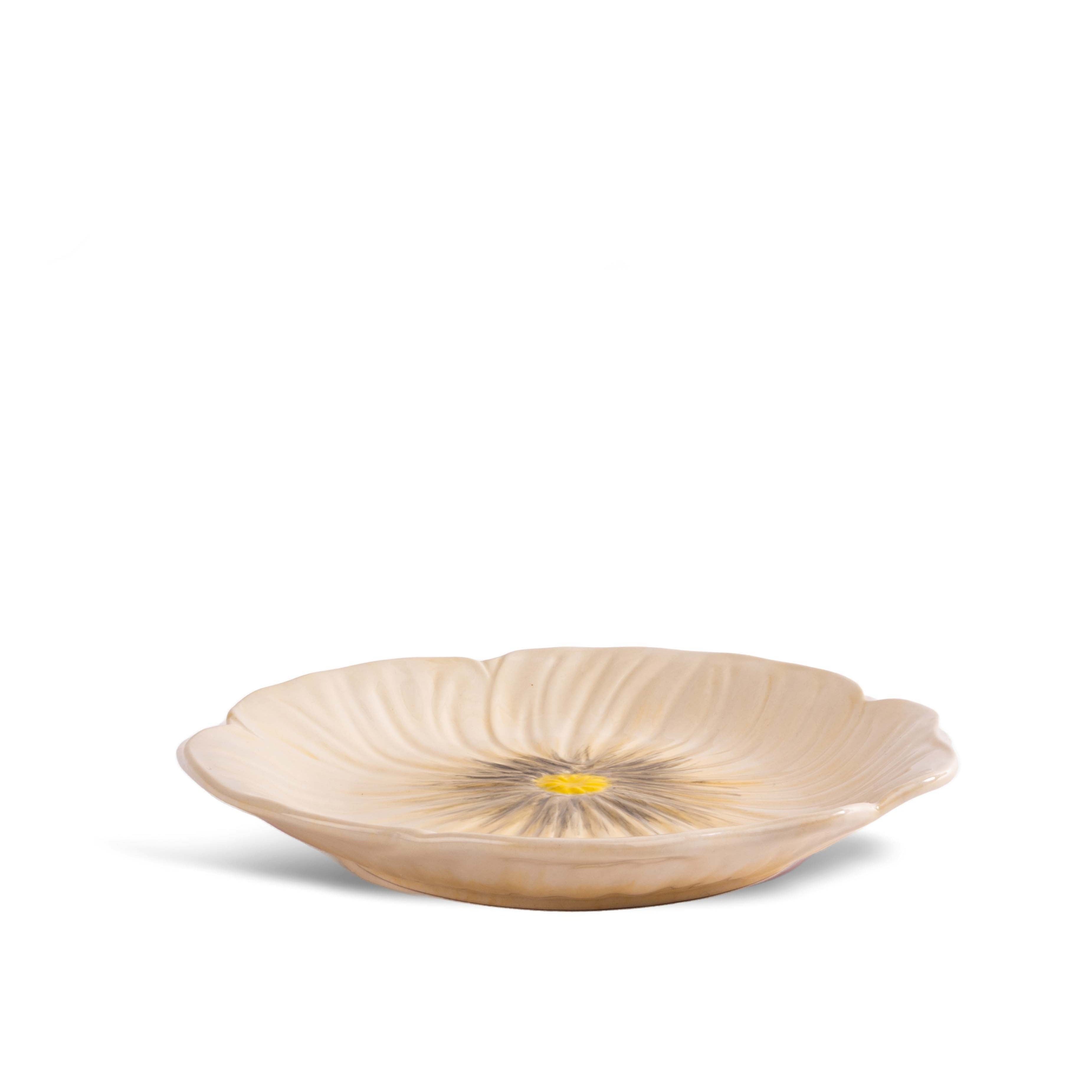 Poppy desserttallerken, beige - Ø21 cm.