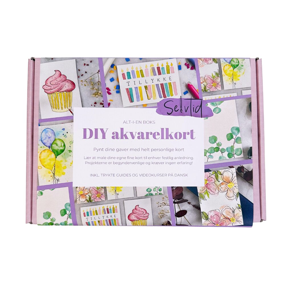 DIY Akvarelkort kit