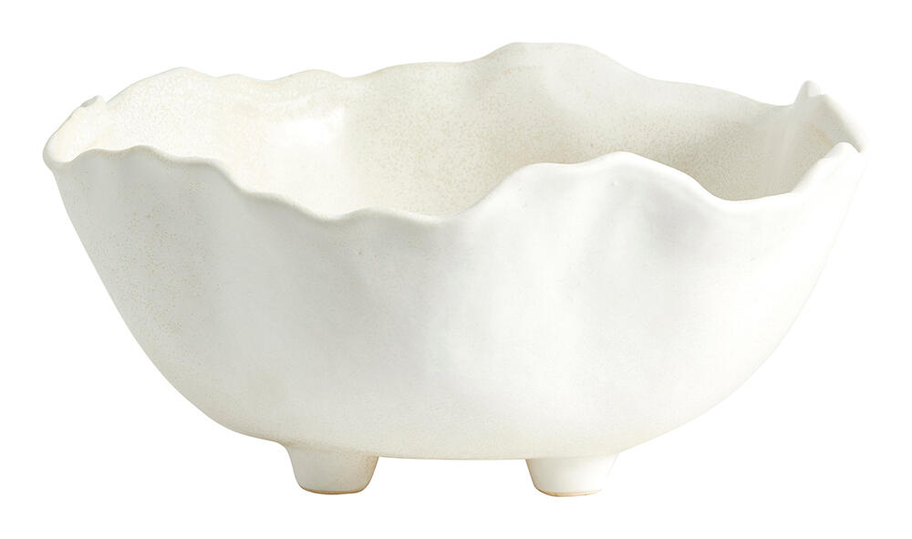 Kauai skål med fødder, Small - offwhite