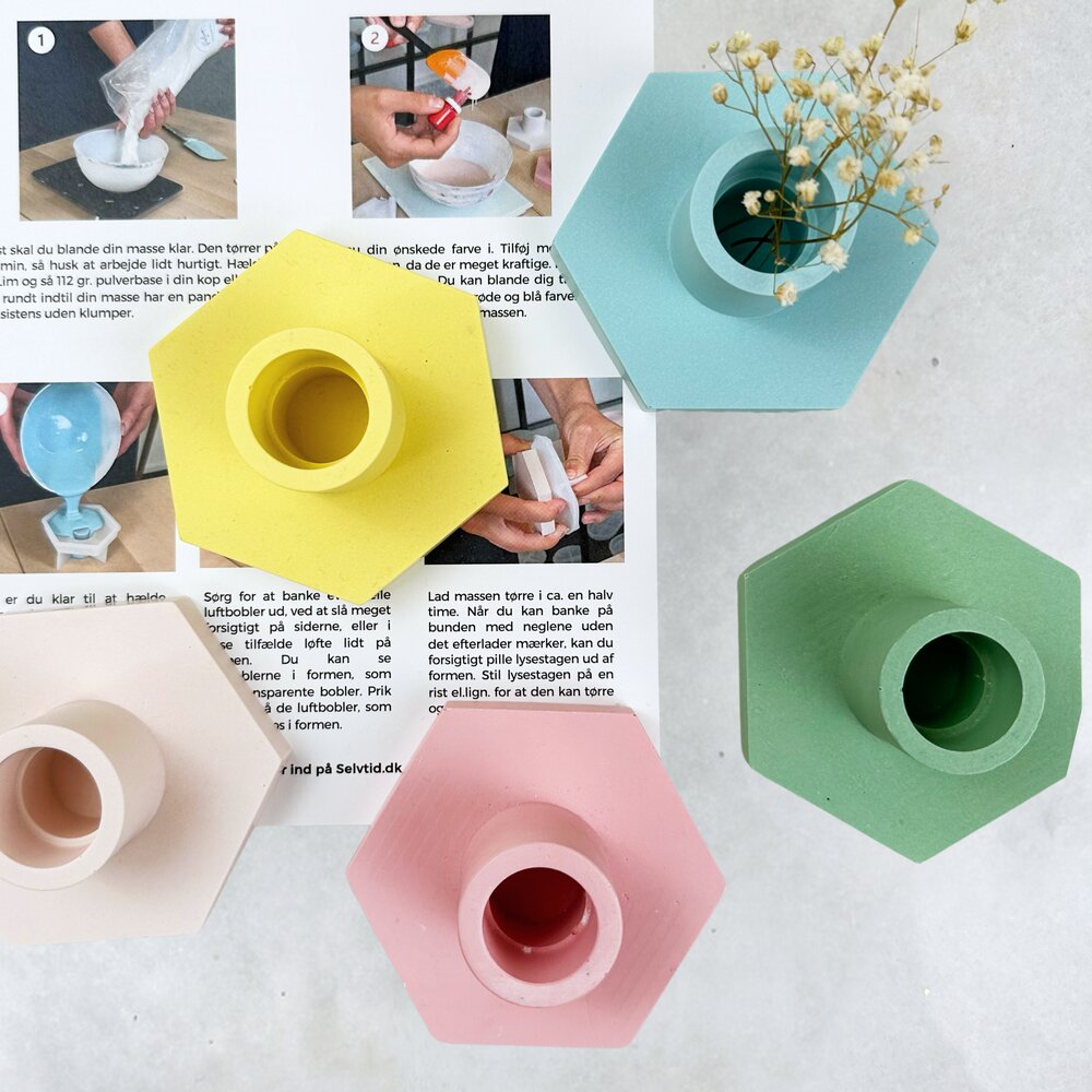 DIY lysestage støbekit