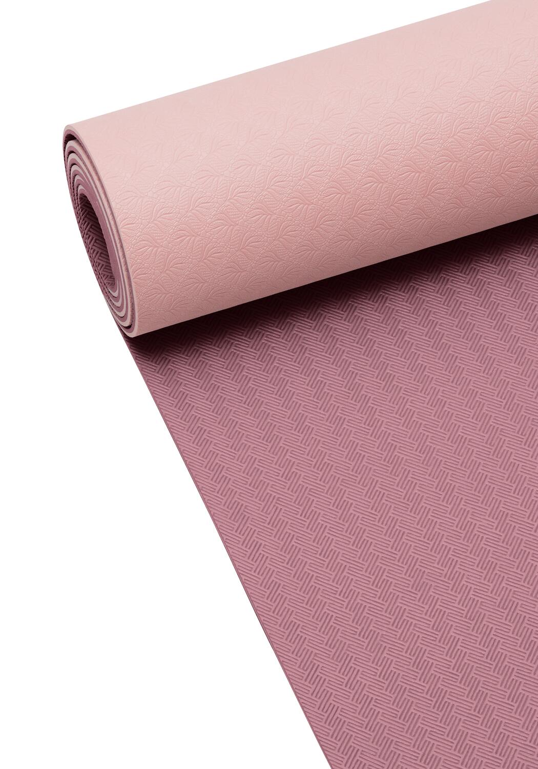 Position yogamåtte – Light Pink/Pink