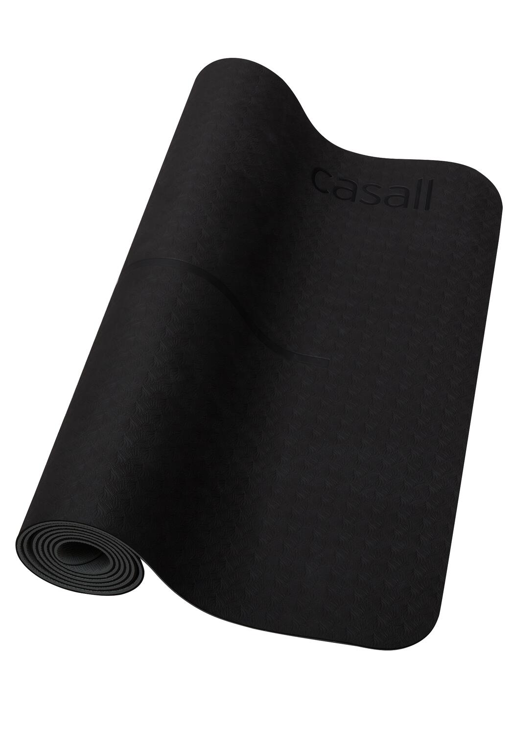 Position yogamåtte – sort/grå