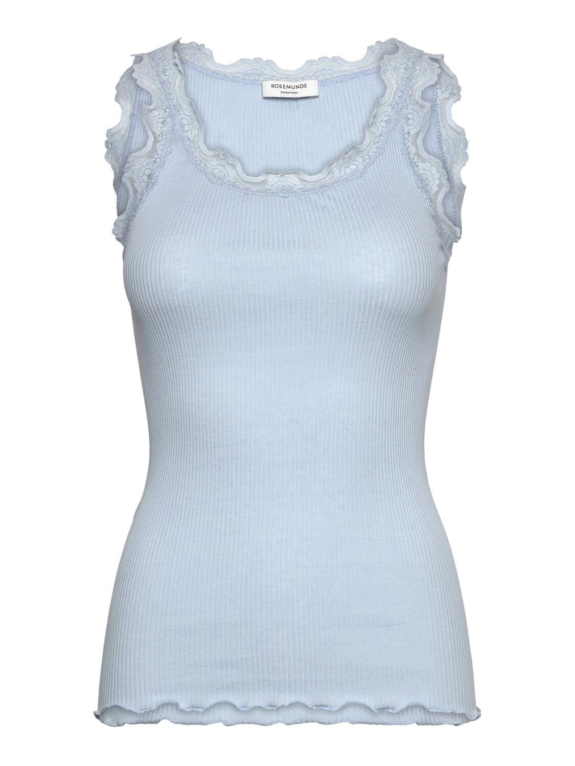 RWBabette lang silke blonde top - Nantucket blue