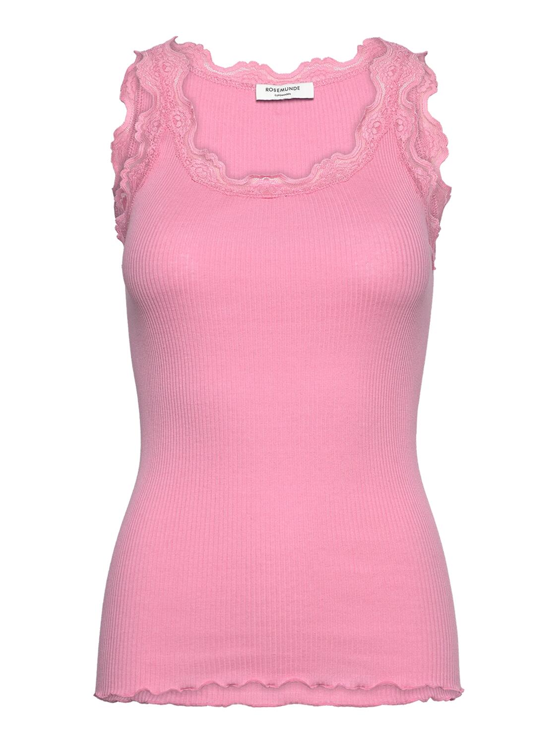 RWBabette lang silke blonde top - Sea pink