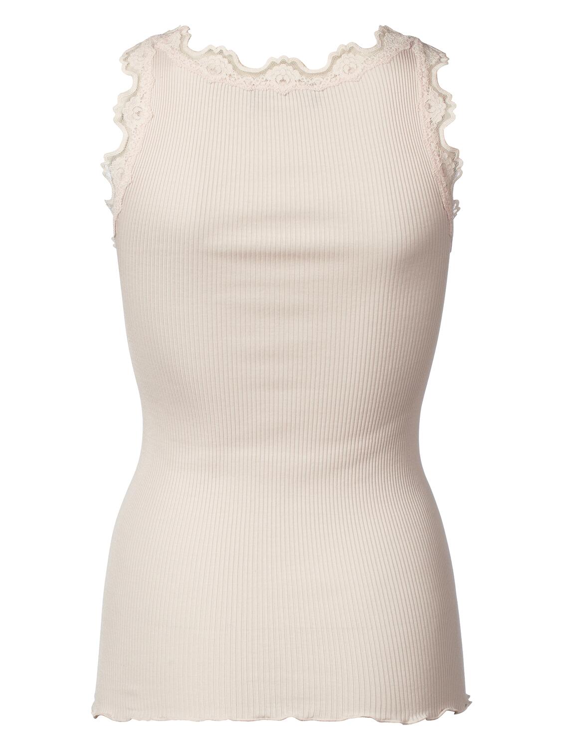 RWBabette lang silke blonde top - soft rose