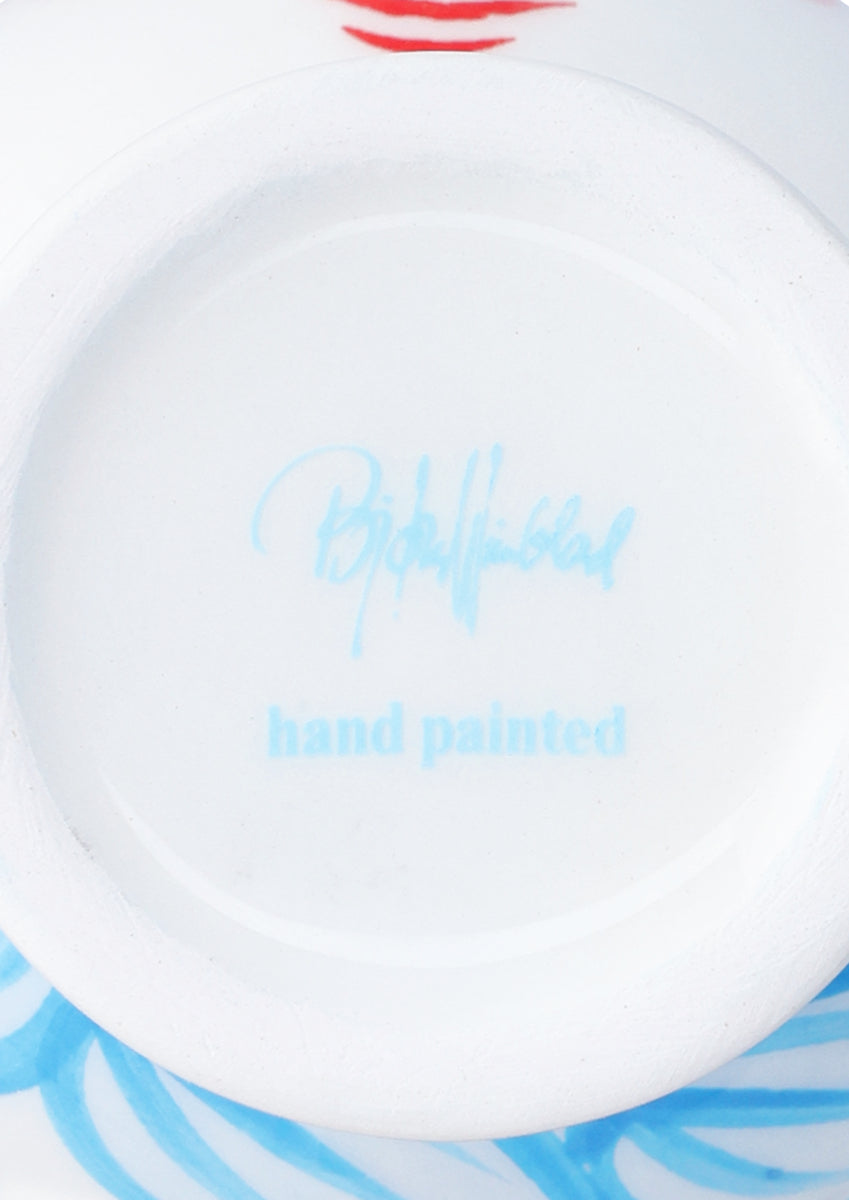 Titania kronelysestage, H11,5 cm - lyseblå