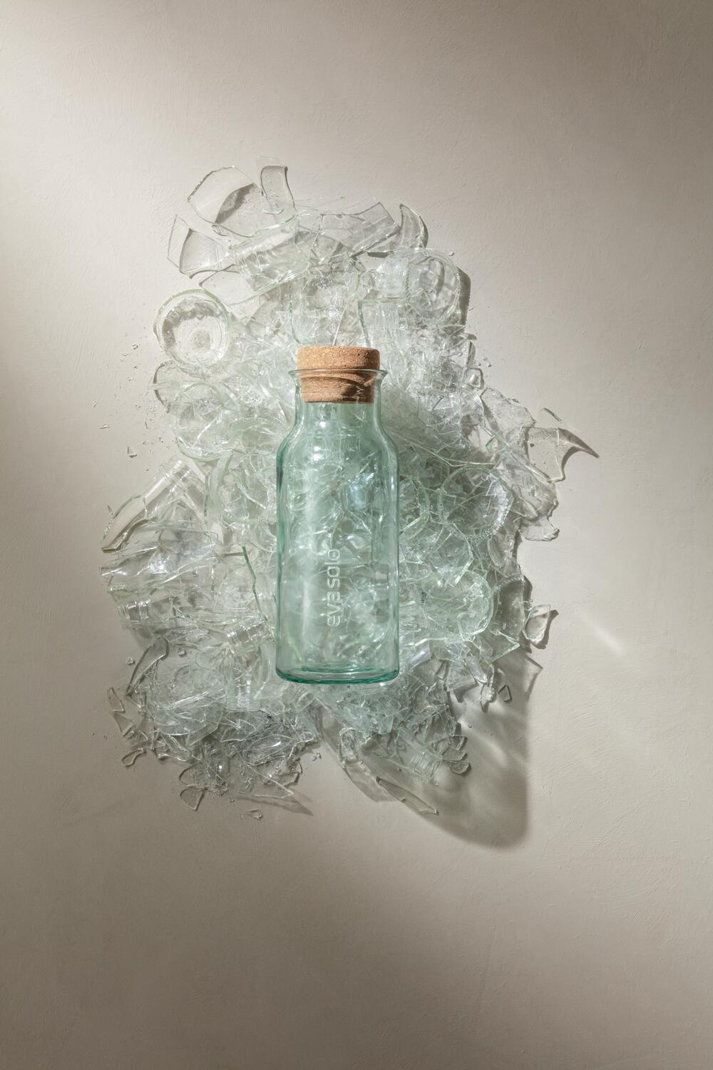 Recycled glaskaraffel - 1L