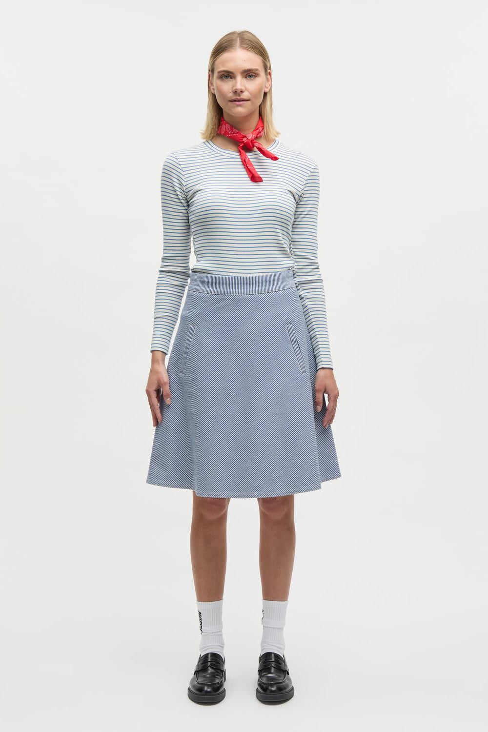 Hickory Punk Stelly denimnederdel - Bright Cobalt