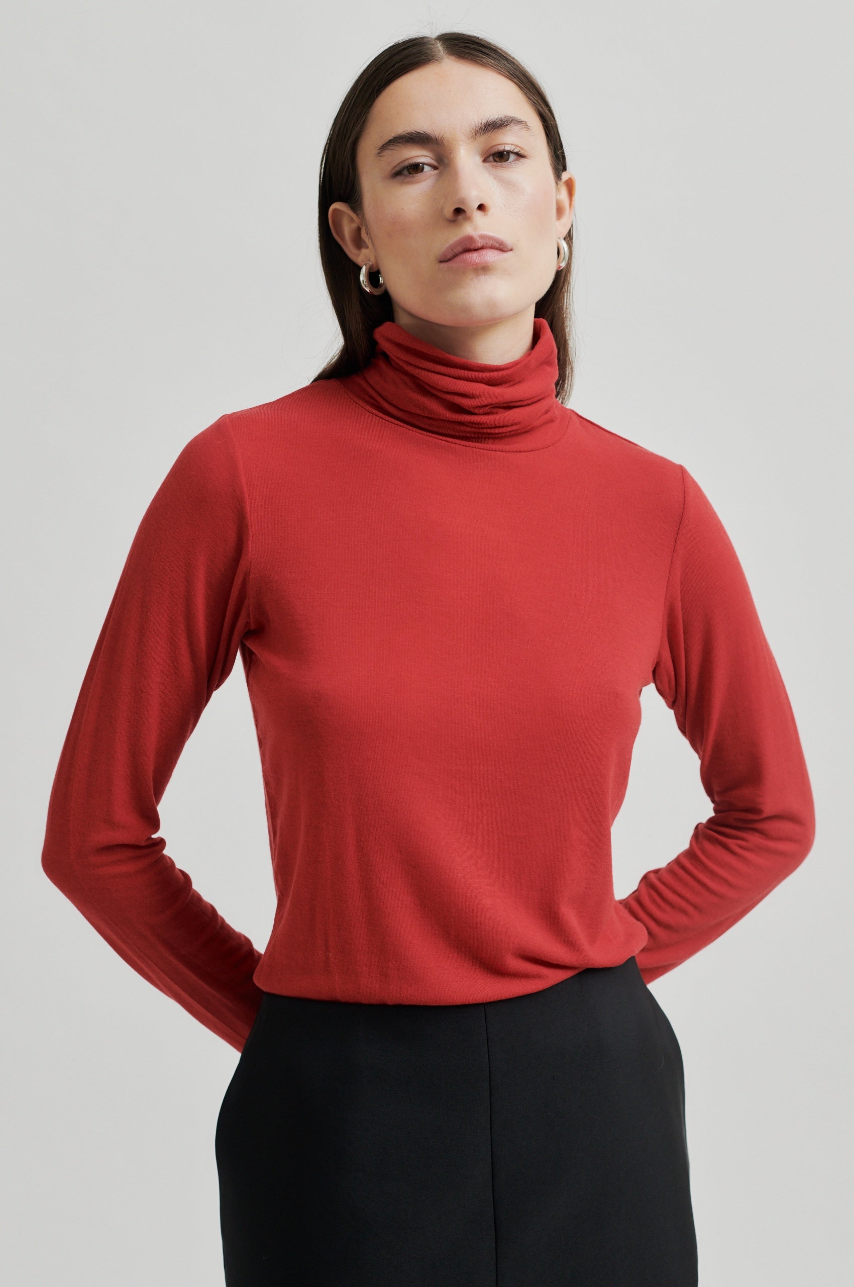 Matima T-Neck langærmet t-shirt - Emboldened