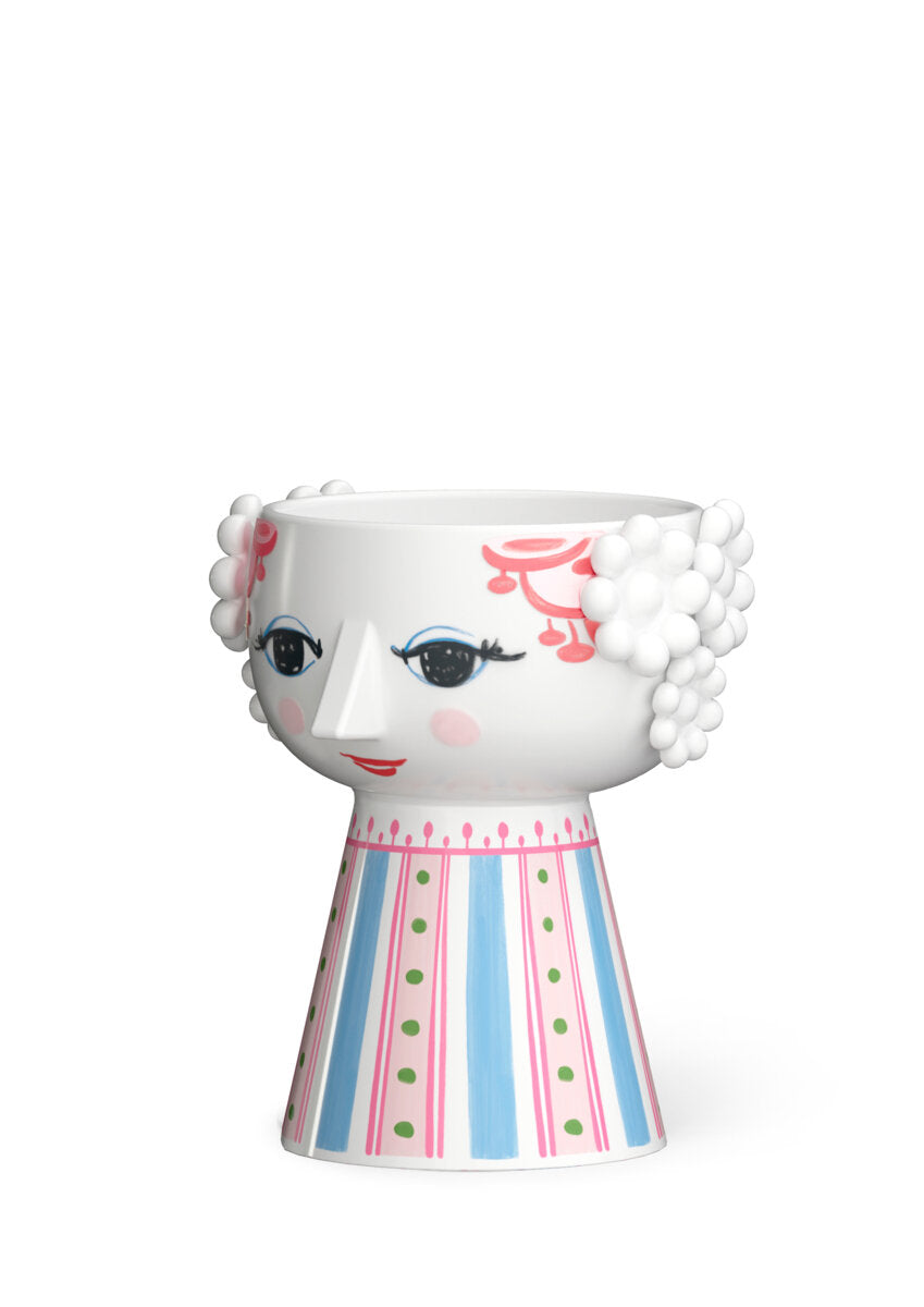 Eva Lysestage, pink - H9.5 cm.