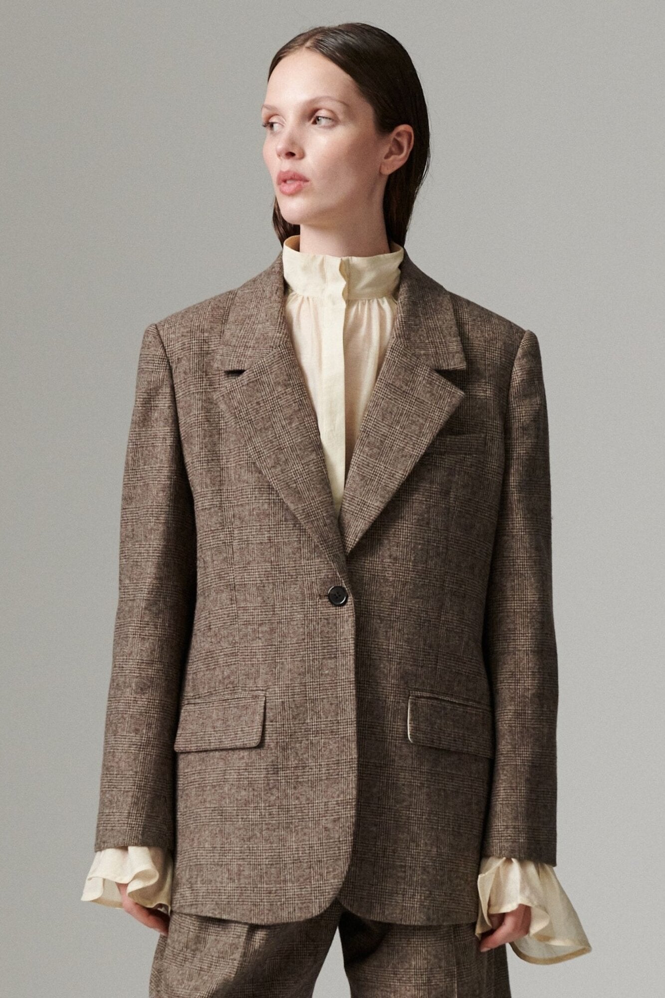 Wales Tartan blazer - Brown Check