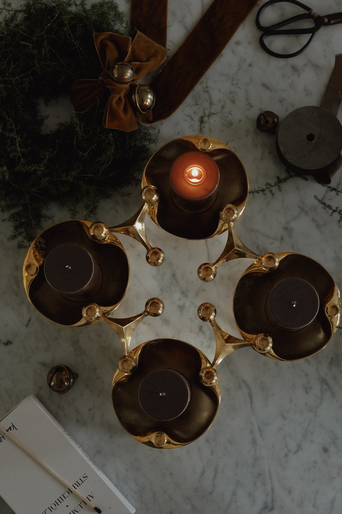 Nagel skål - messing