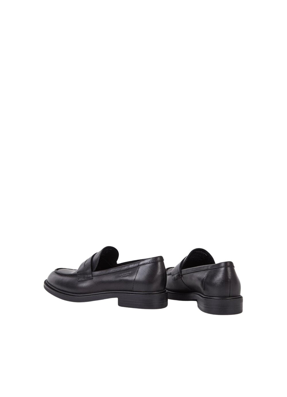Amina læderloafer - sort