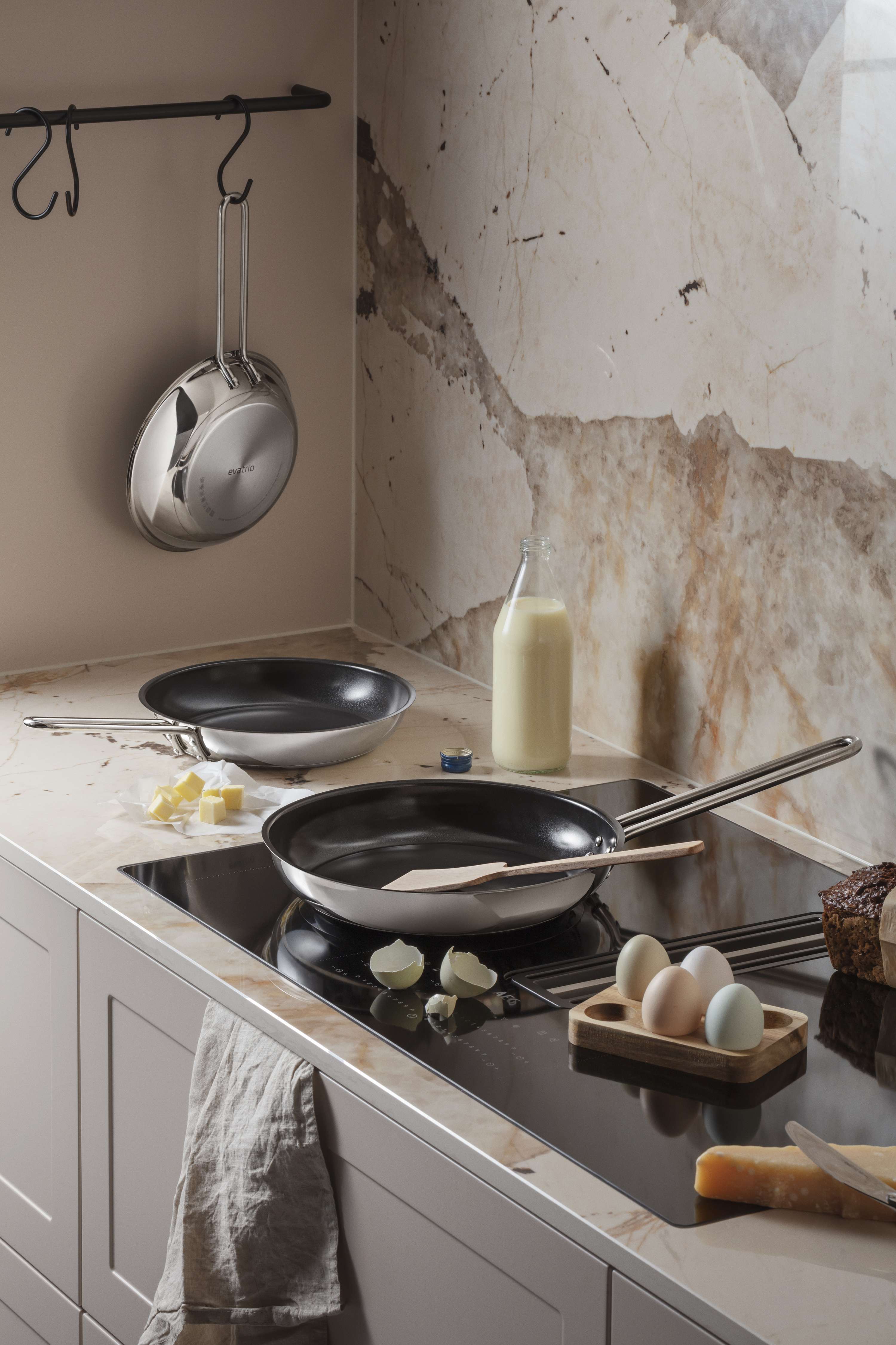 Stainless Steel Keramisk stegepande - Ø28 cm