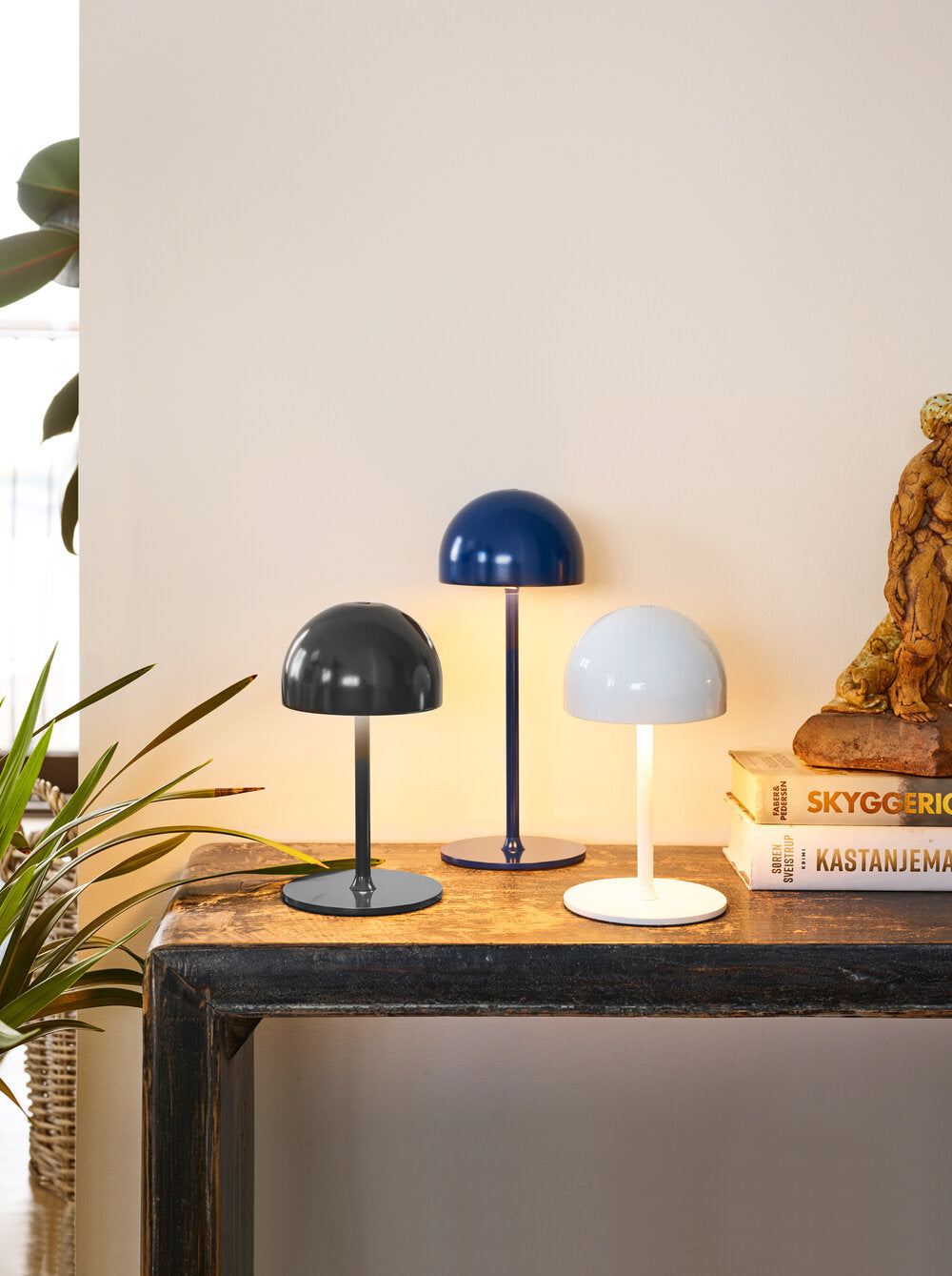 Tim lampe, hvid - H22 cm.