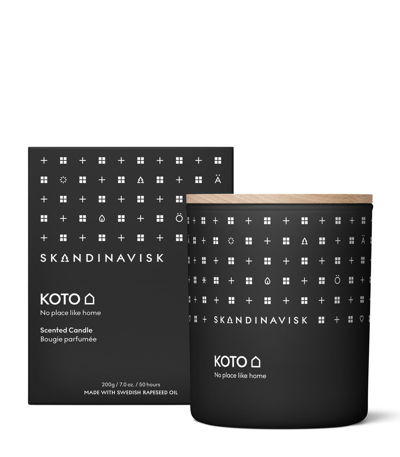 Koto duftlys - sort