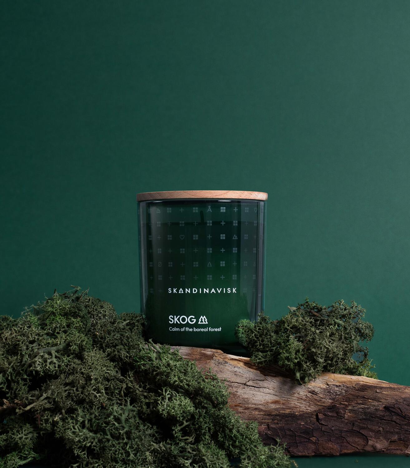 Skog duftlys, 65g. - Forest green