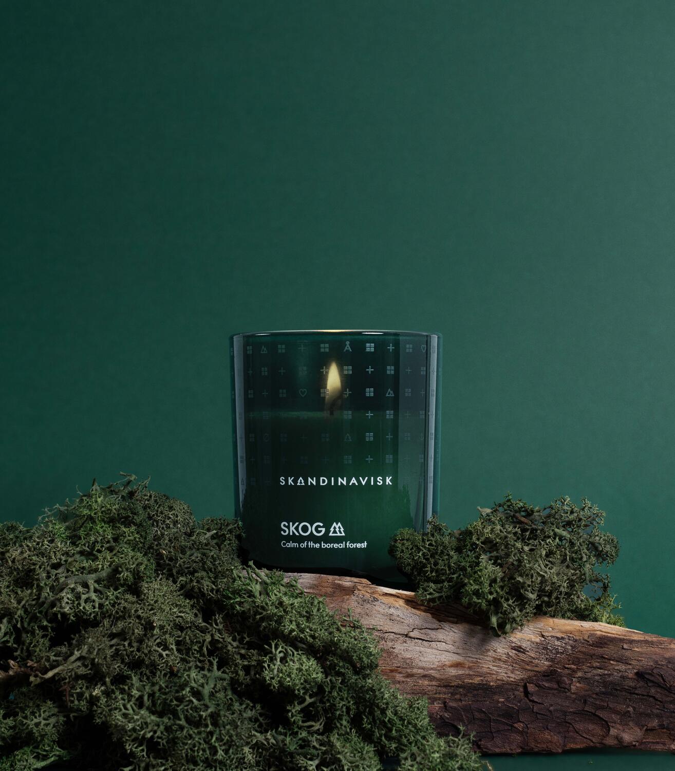 Skog duftlys, 65g. - Forest green
