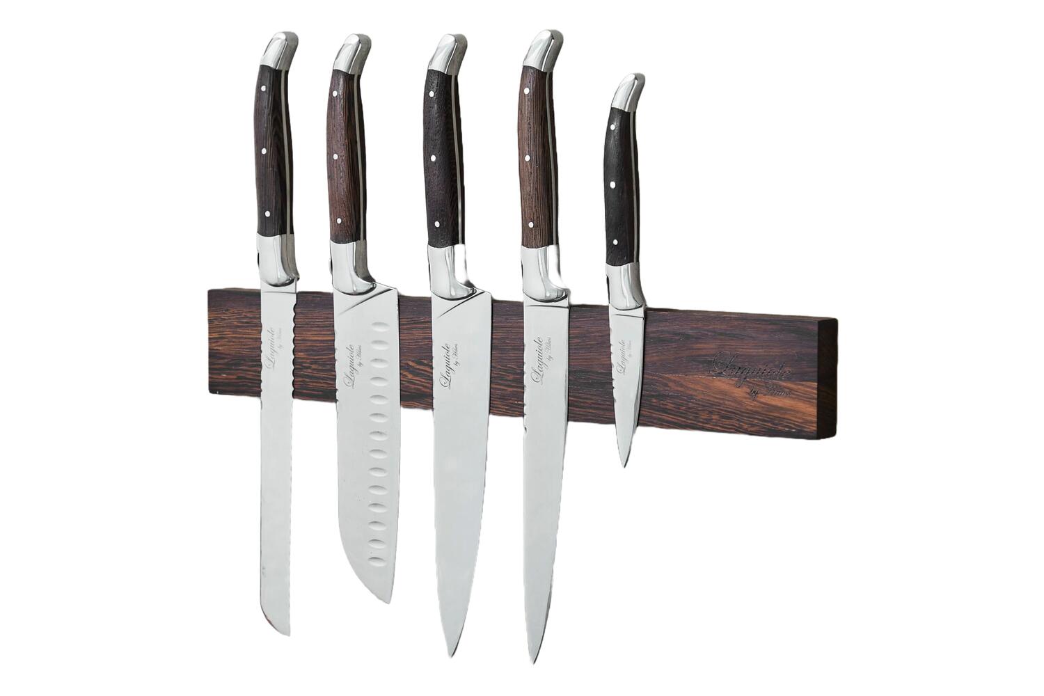 Chef knivsæt + knivholder, 6 stk