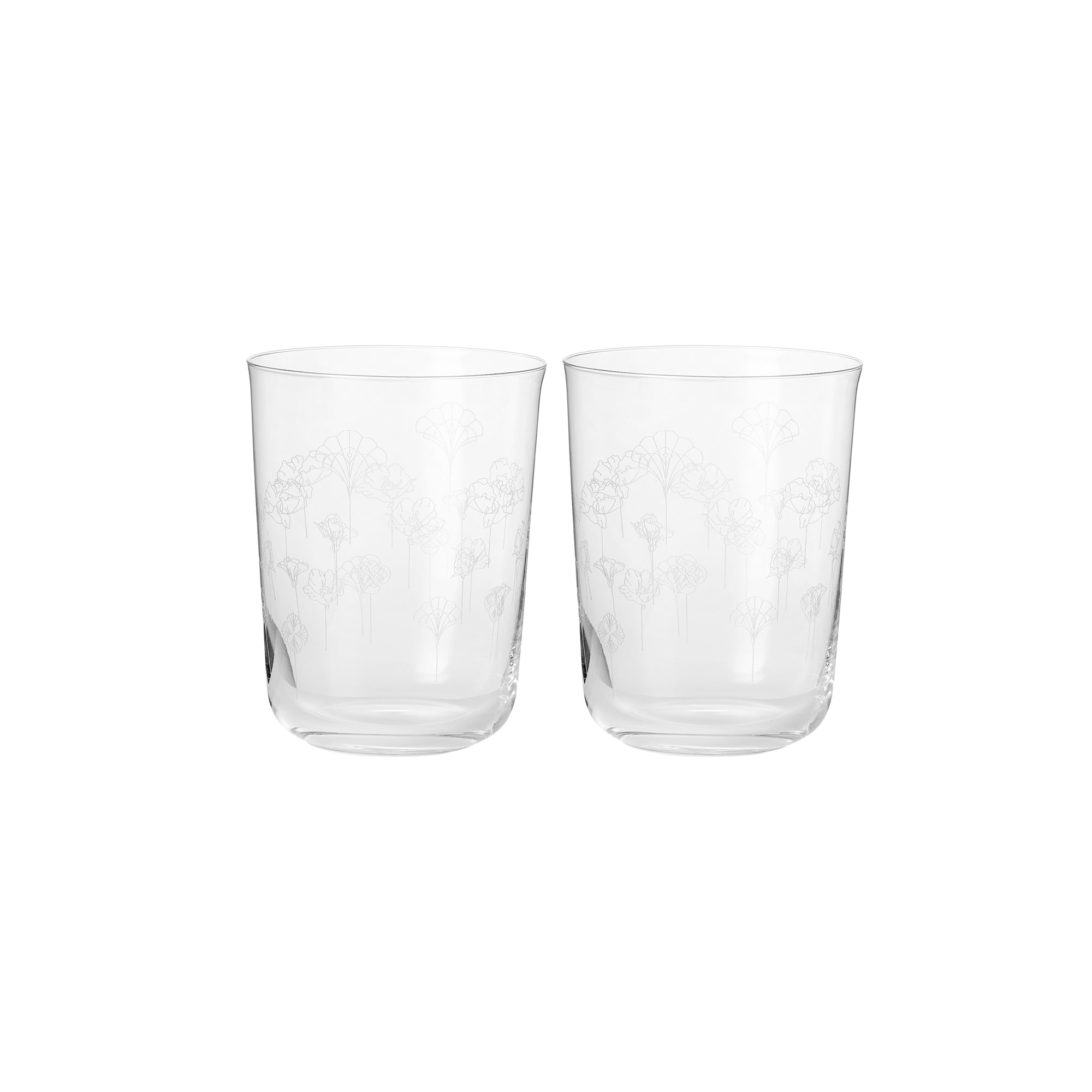 Flower vandglas - 2 stk.