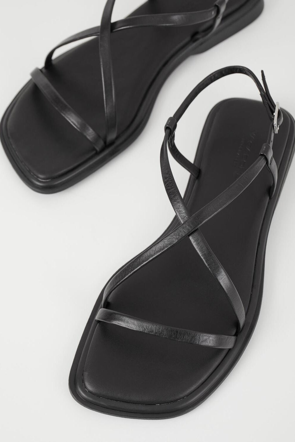 Izzy Leather sandaler - sort