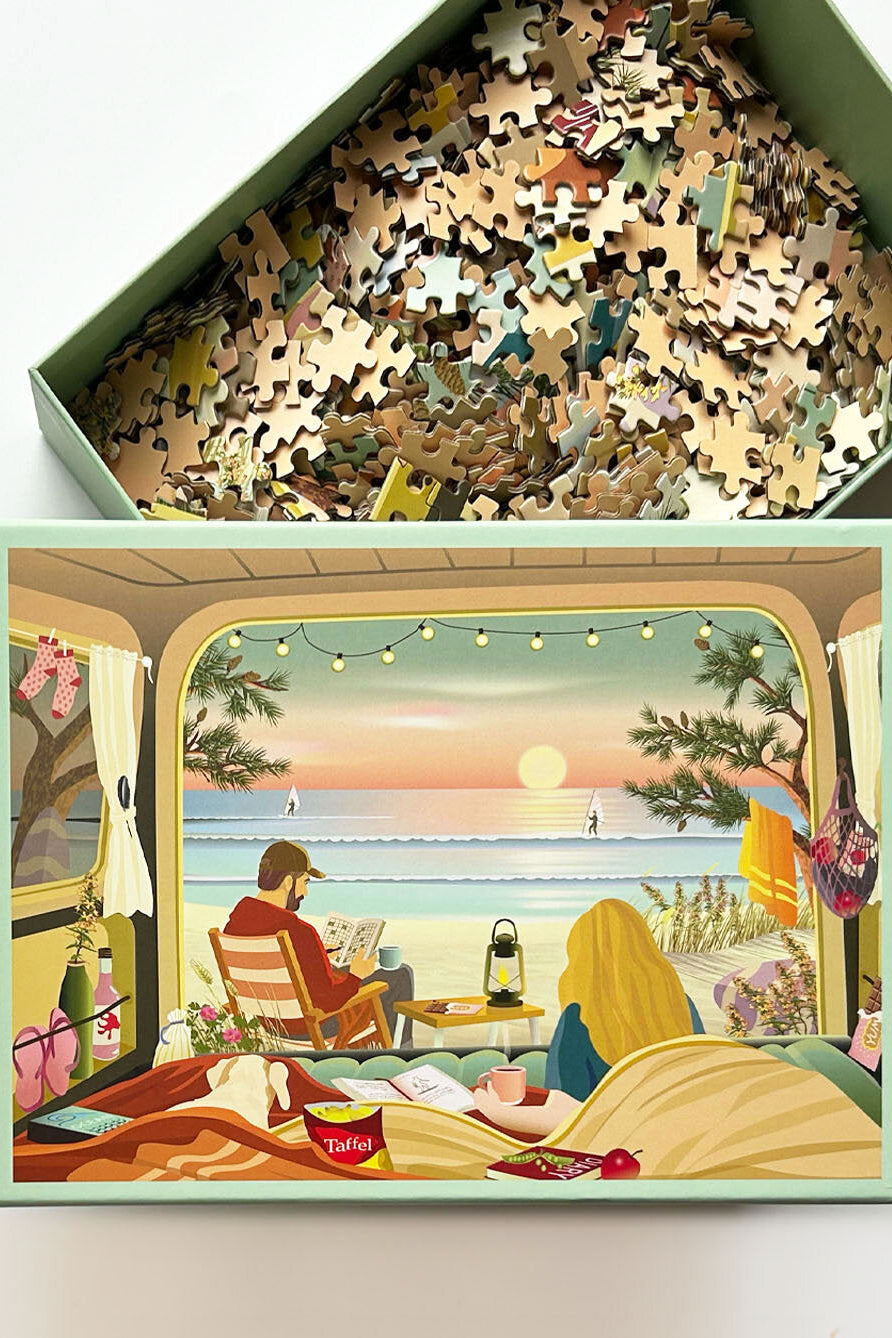 Camper By The Ocean puslespil - 1000 brikker