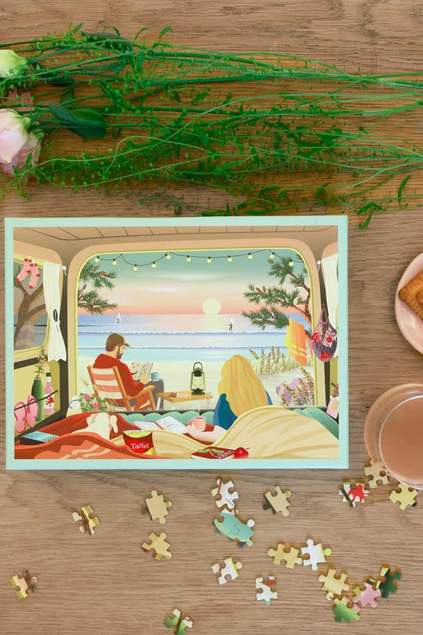 Camper By The Ocean puslespil - 1000 brikker