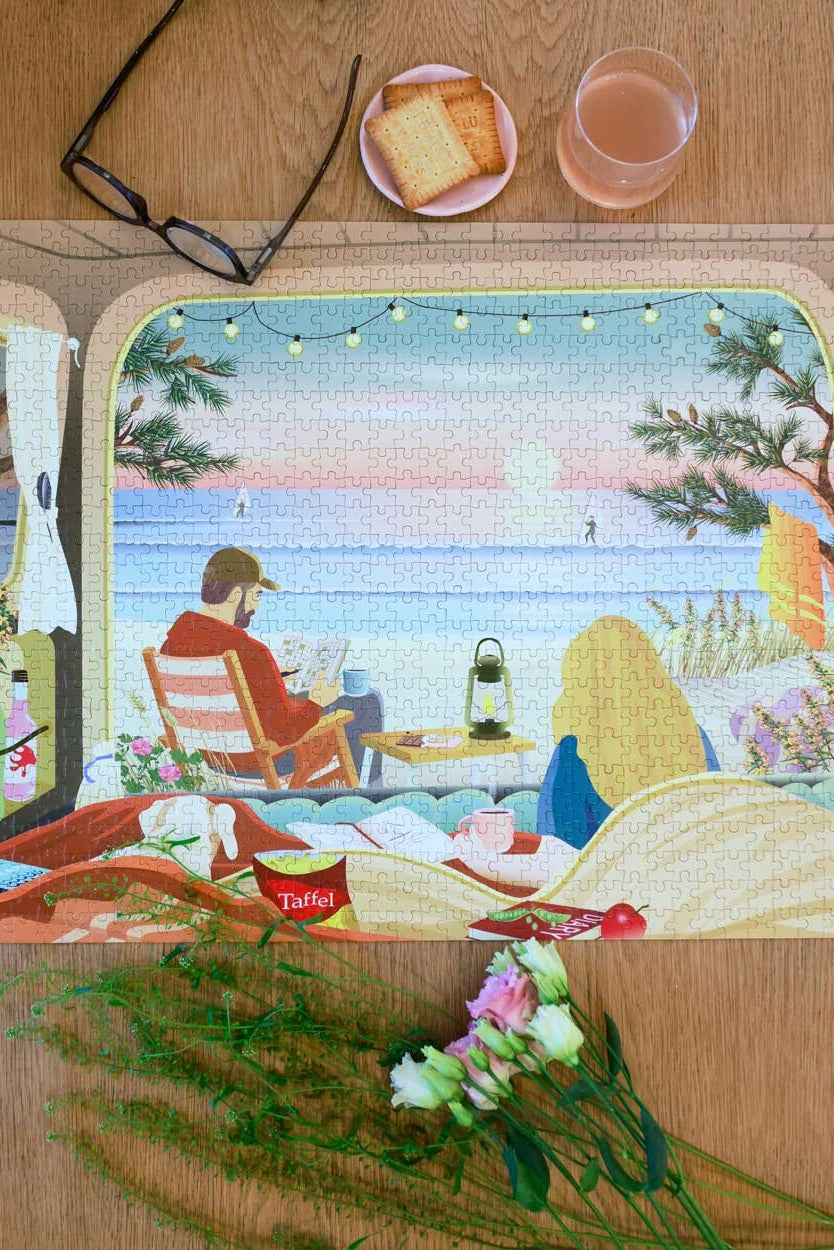 Camper By The Ocean puslespil - 1000 brikker