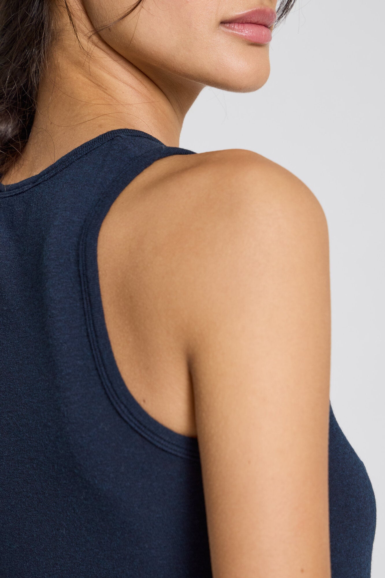 Alberte Wool top - Midnight Blue