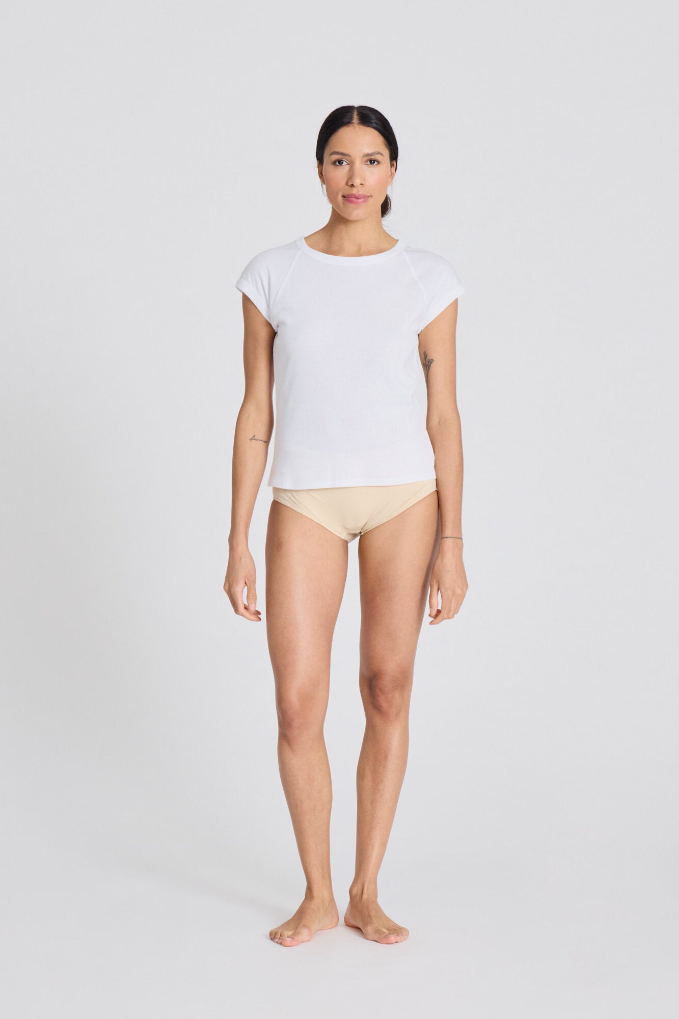 Malou Cotton Rib t-shirt - hvid