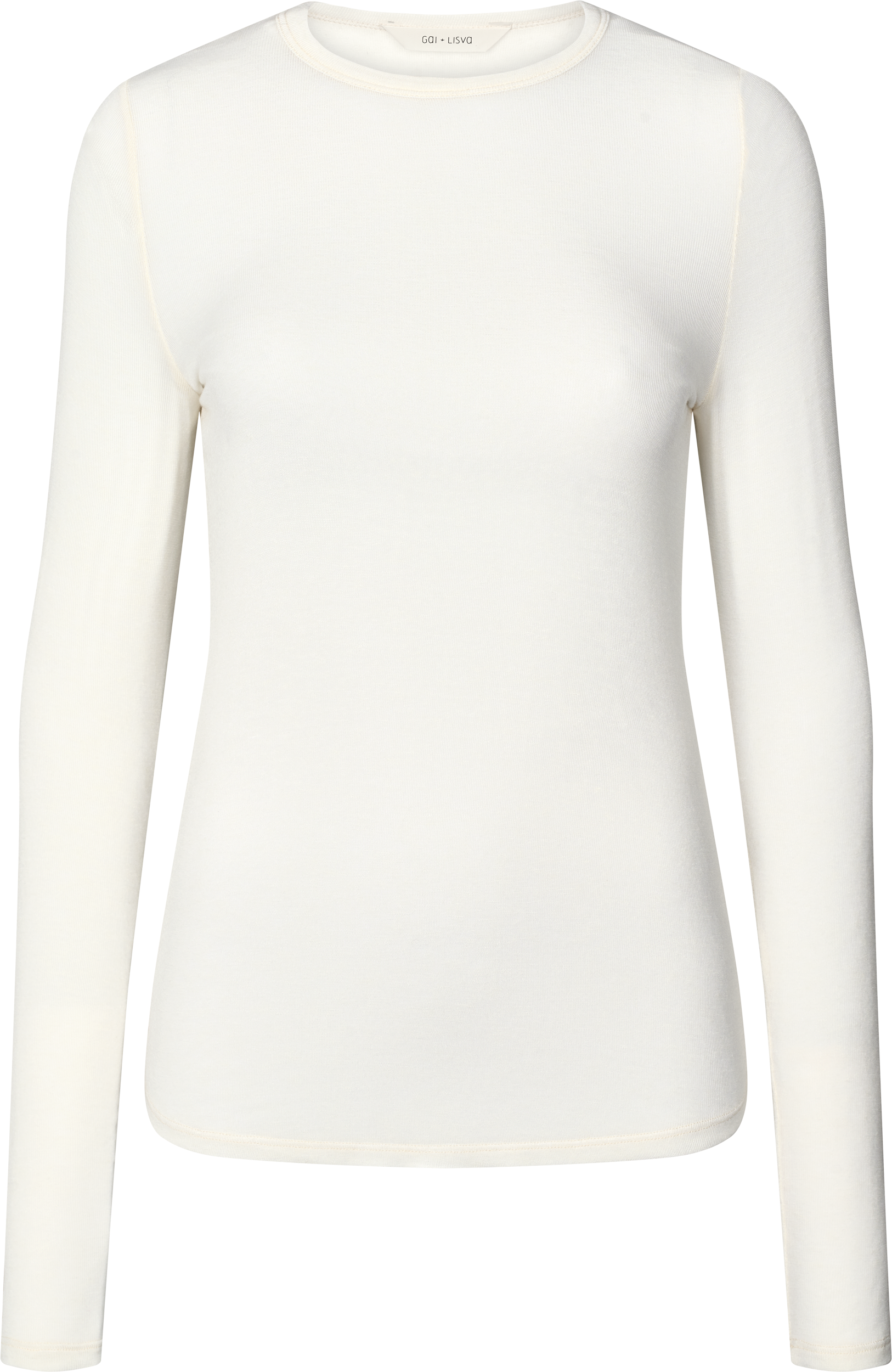 Thyra Wool langærmet t-shirt - hvid