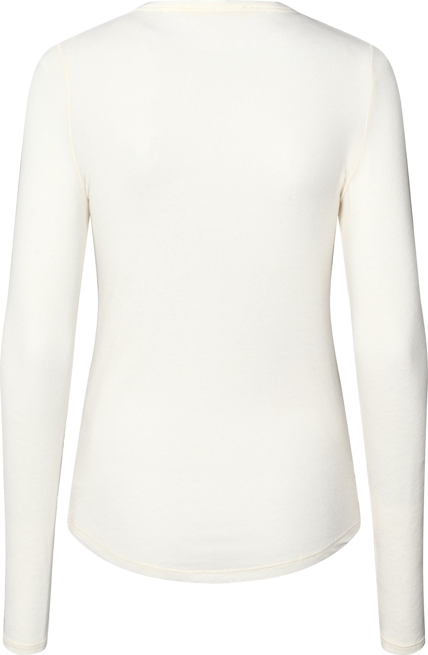 Thyra Wool langærmet t-shirt - hvid