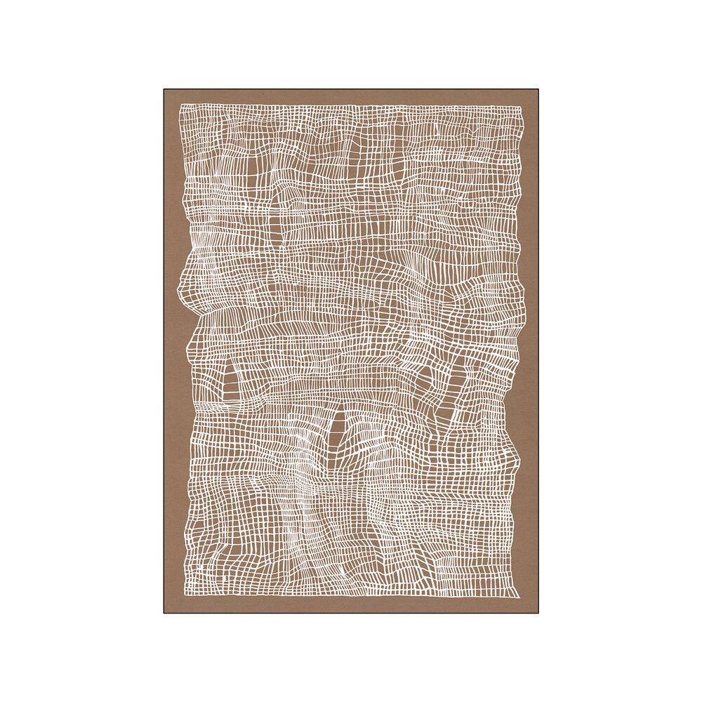 Timeline plakat, brun - 30x40 cm