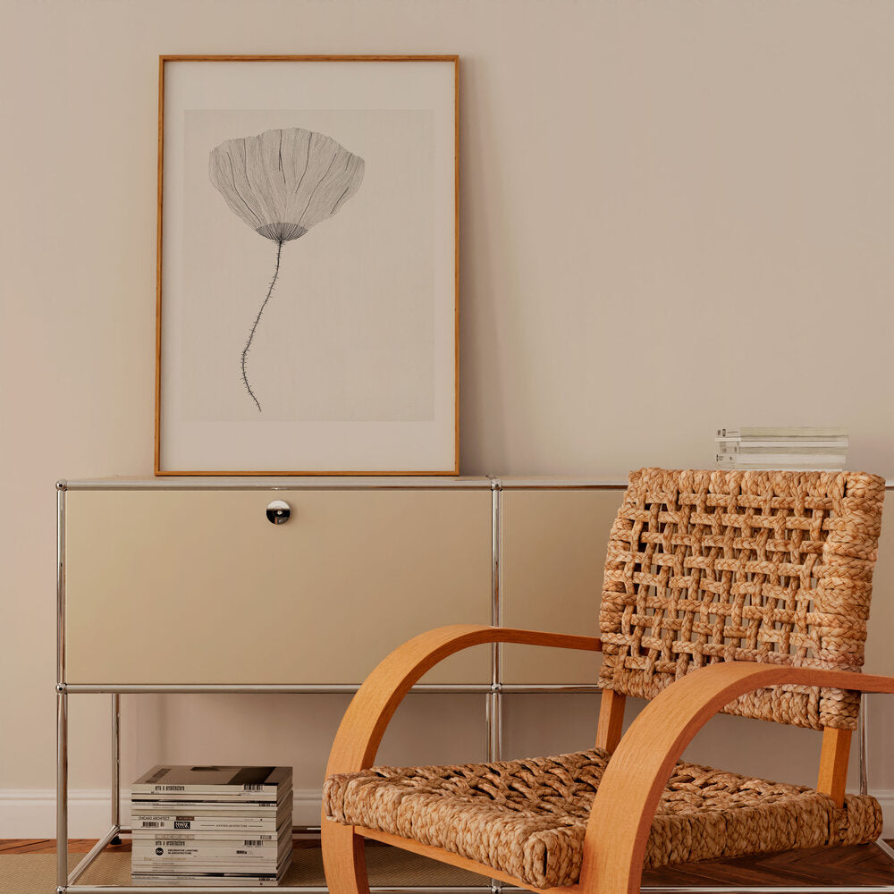 Poppy plakat, creme - 50x70 cm
