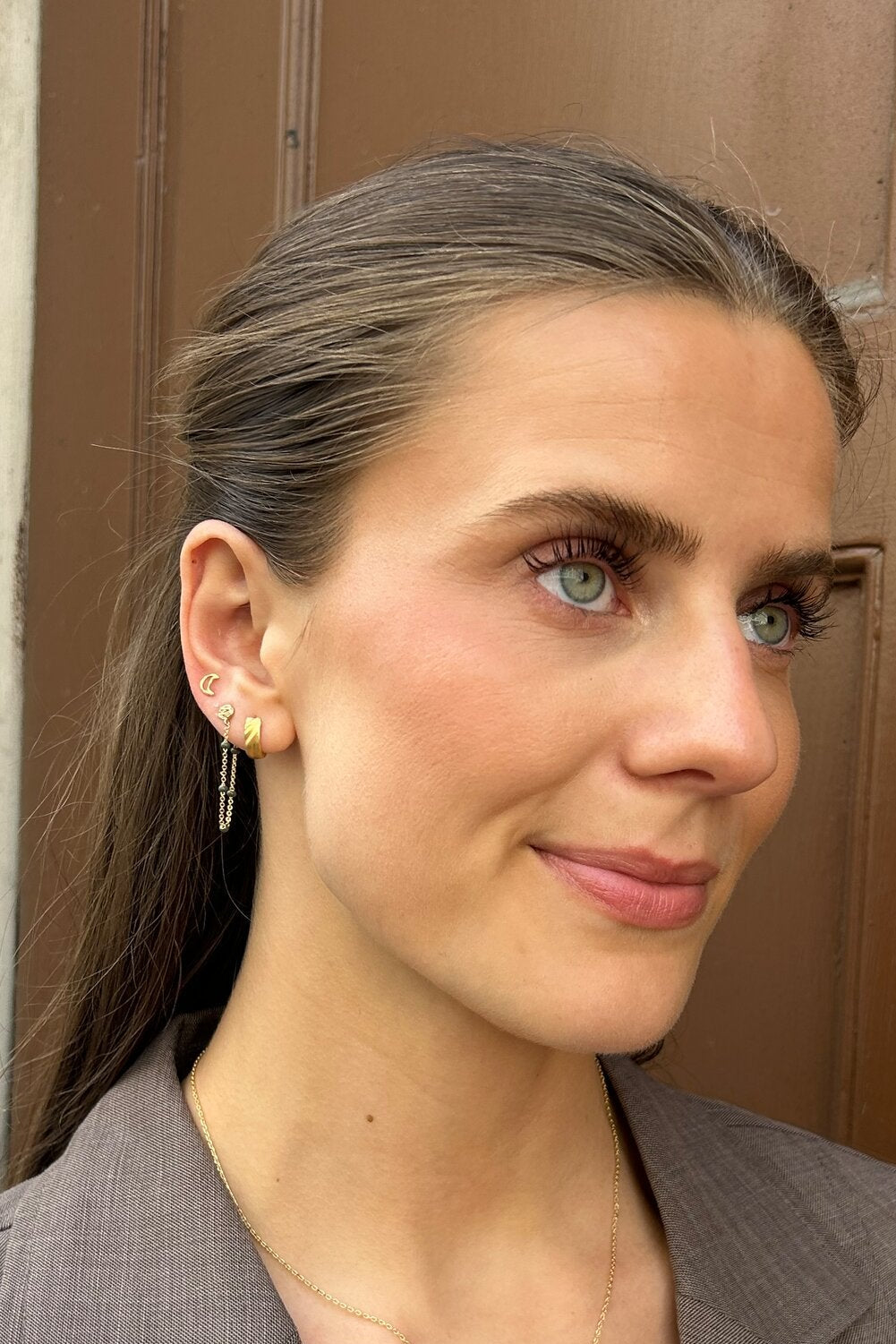 Lola ørering - Khaki