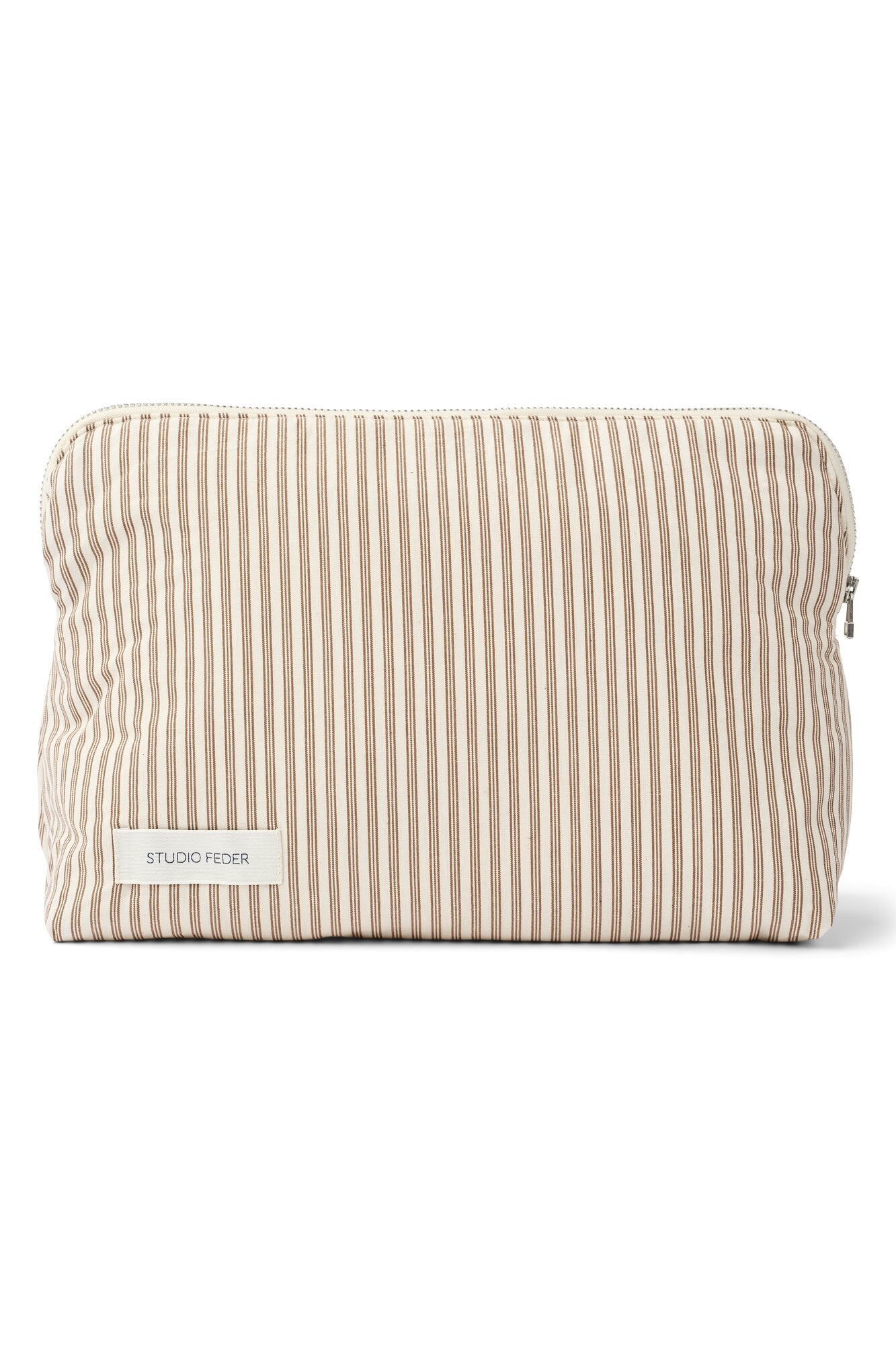 Celia toilettaske - Brown beach Stripe