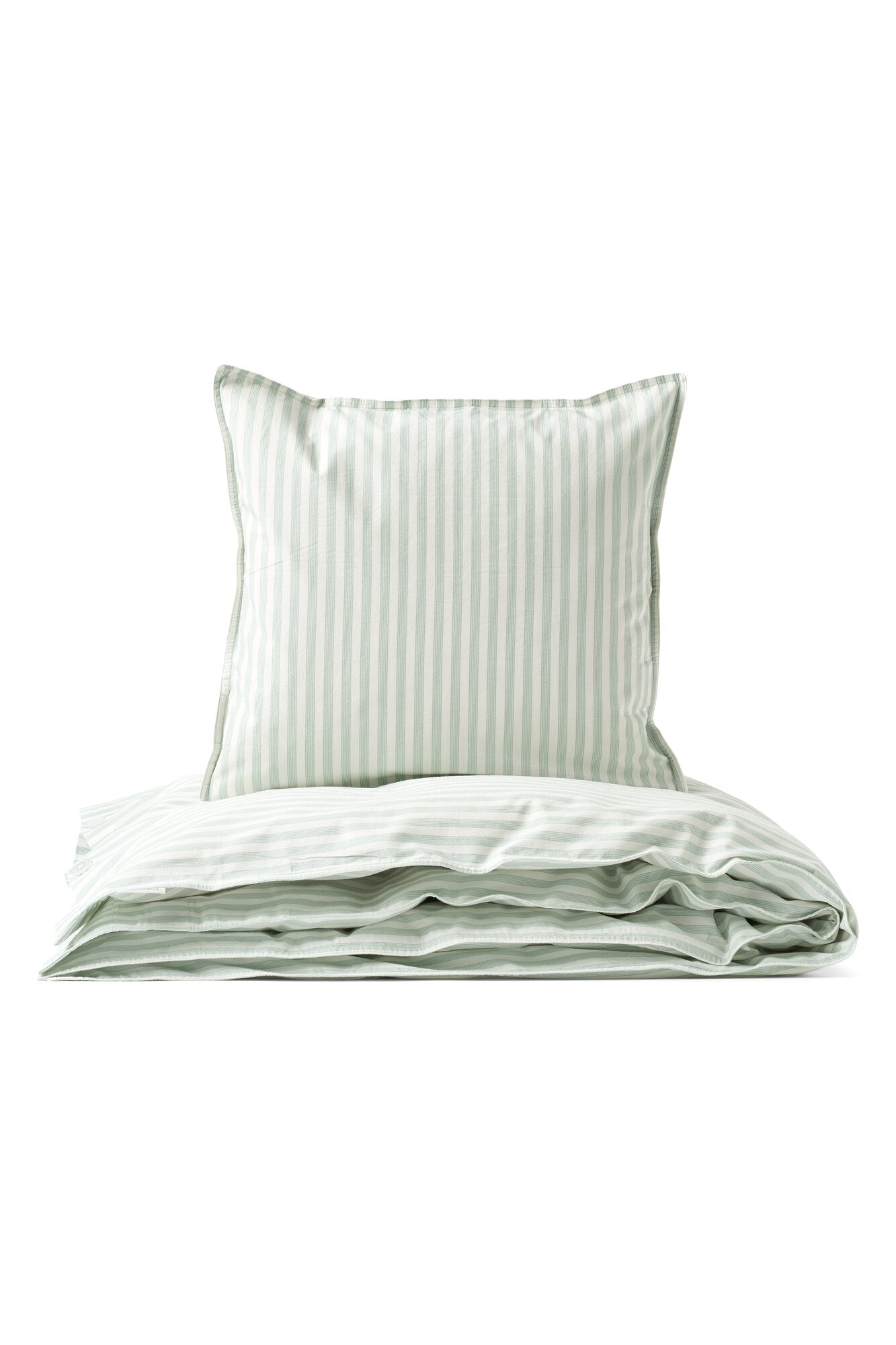 Percale sengesæt - Soft Mint Stripe