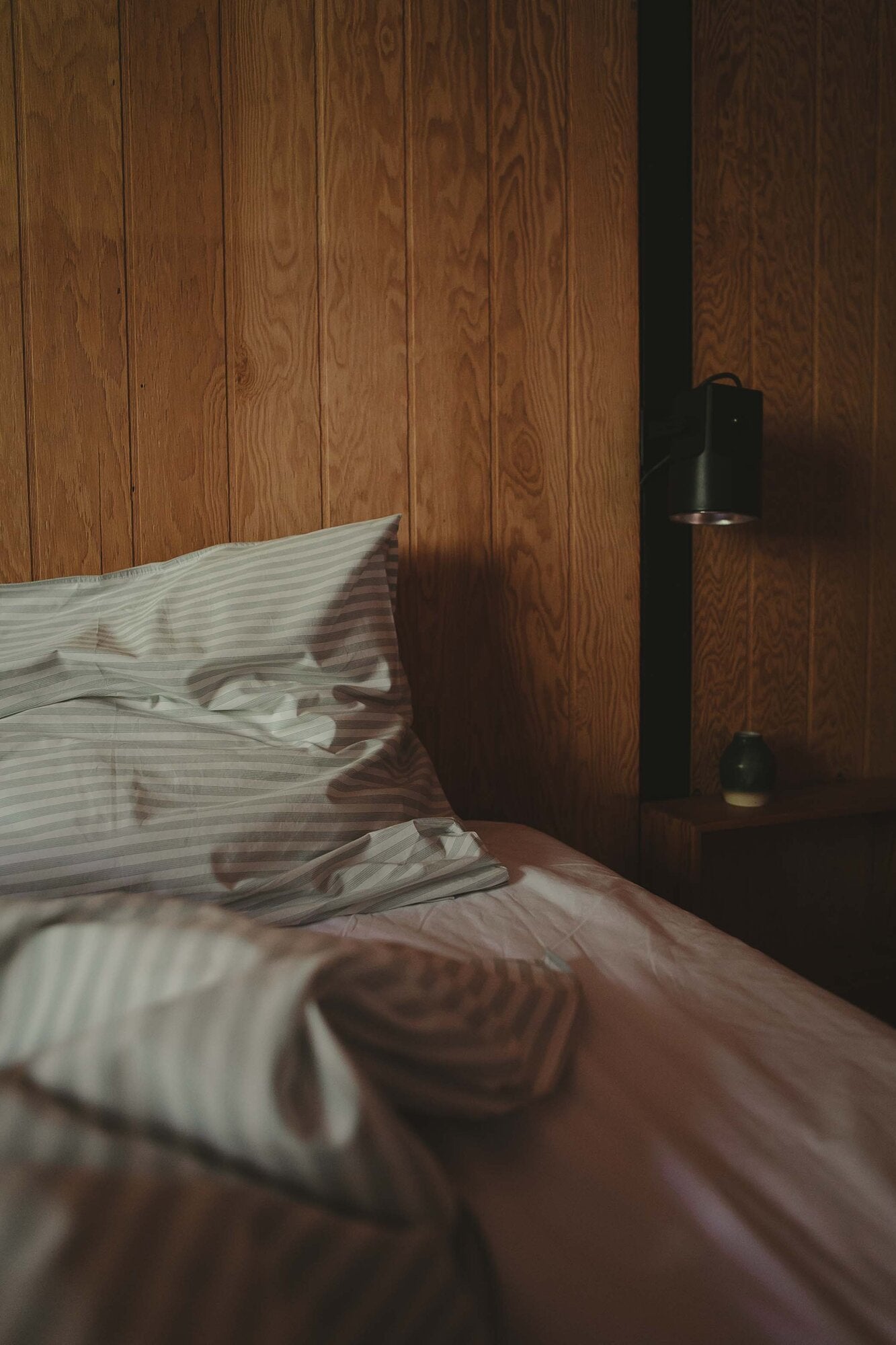 Percale sengesæt - Soft Mint Stripe