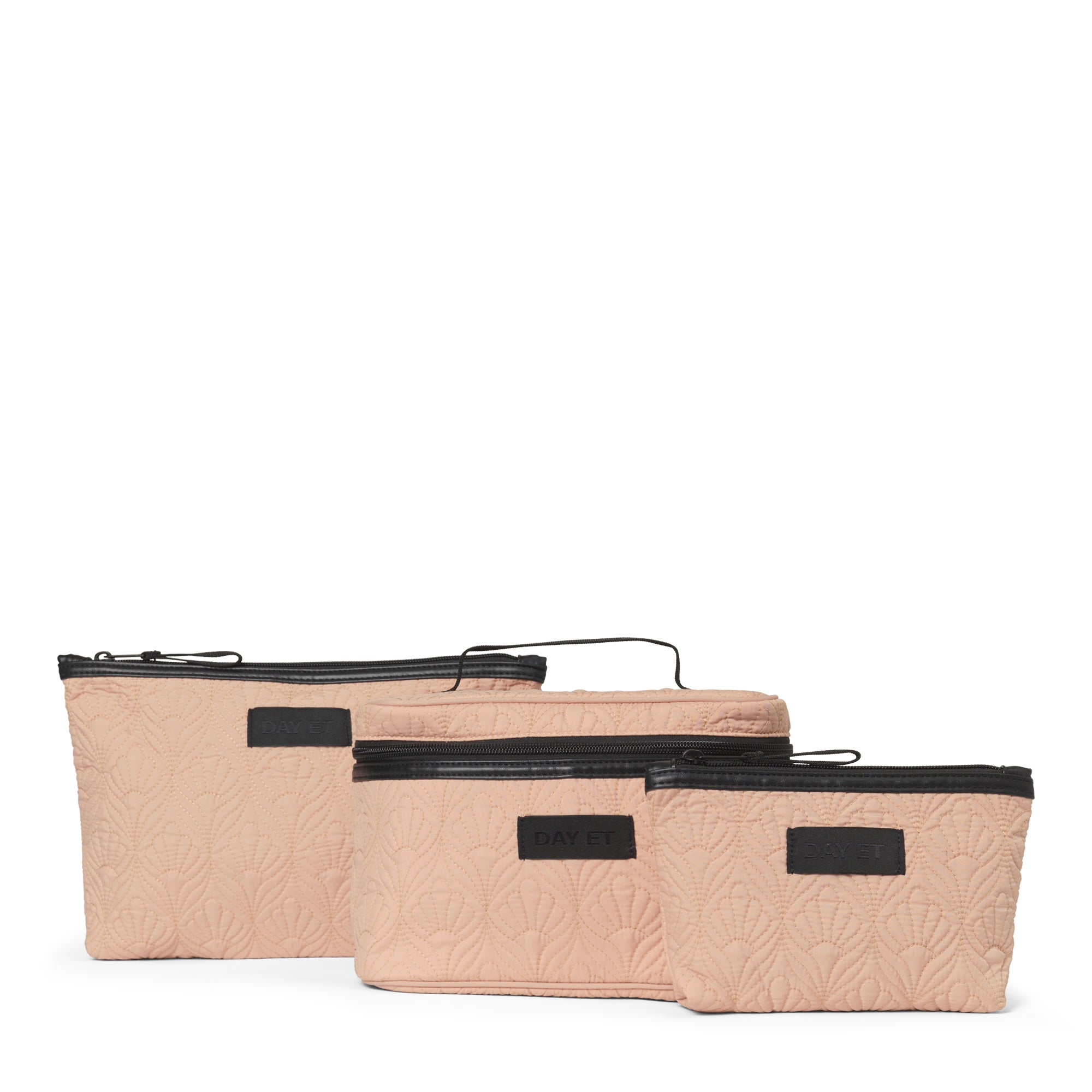 Muslin toilettasker,  brush beige - 3 stk