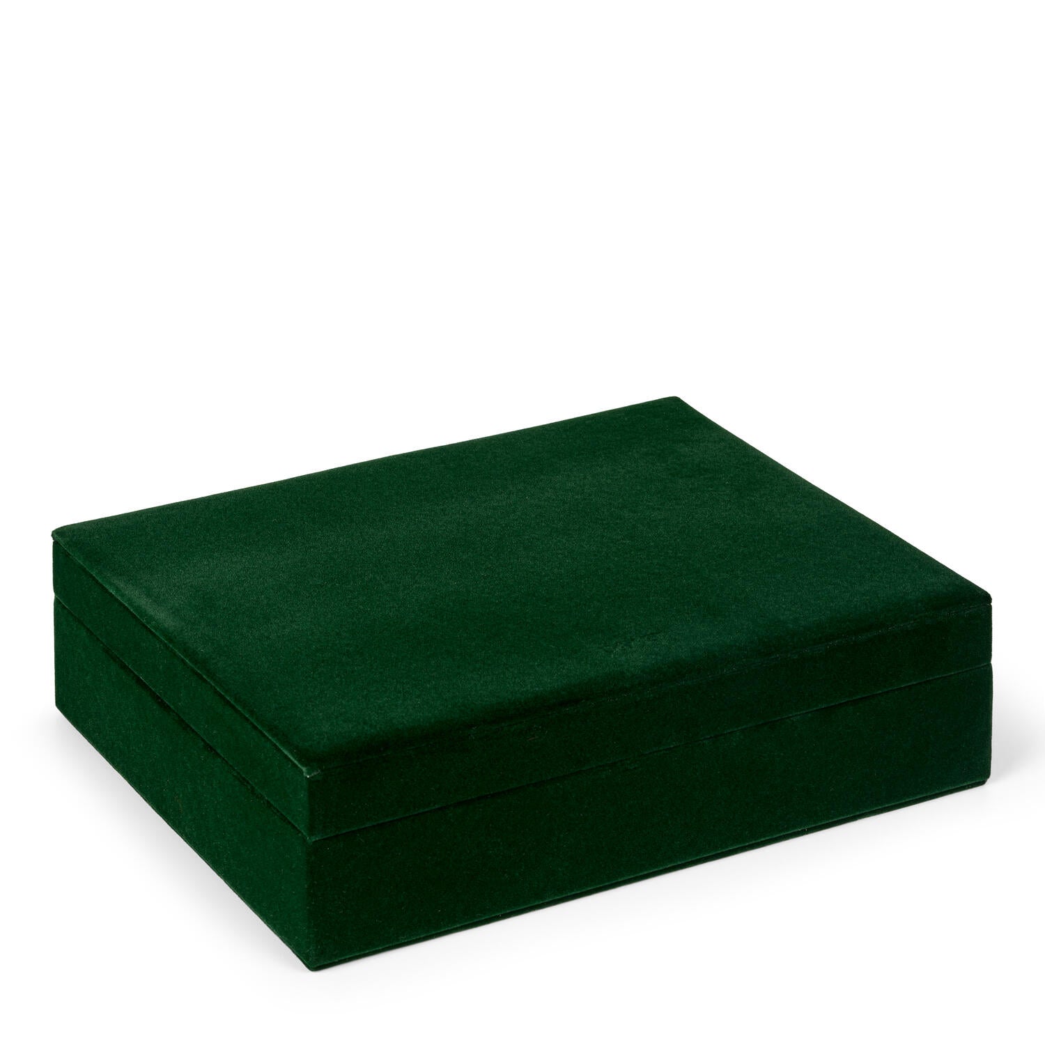 Velour smykkeskrin, Large - Darkest Spruce