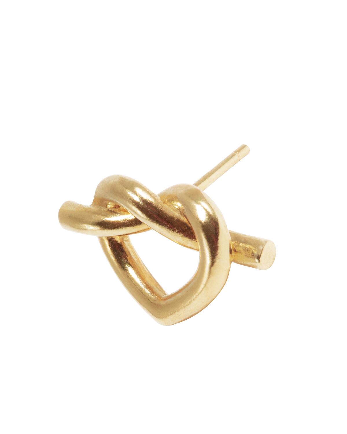 Big Tied Heart ørestik - forgyldt