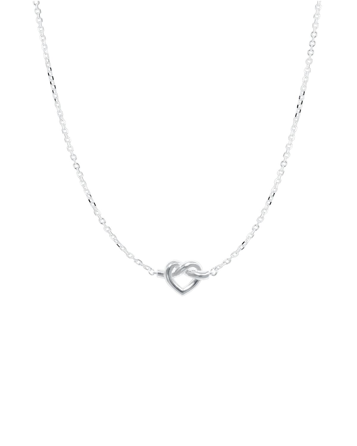 Tied Heart halskæde - sølv