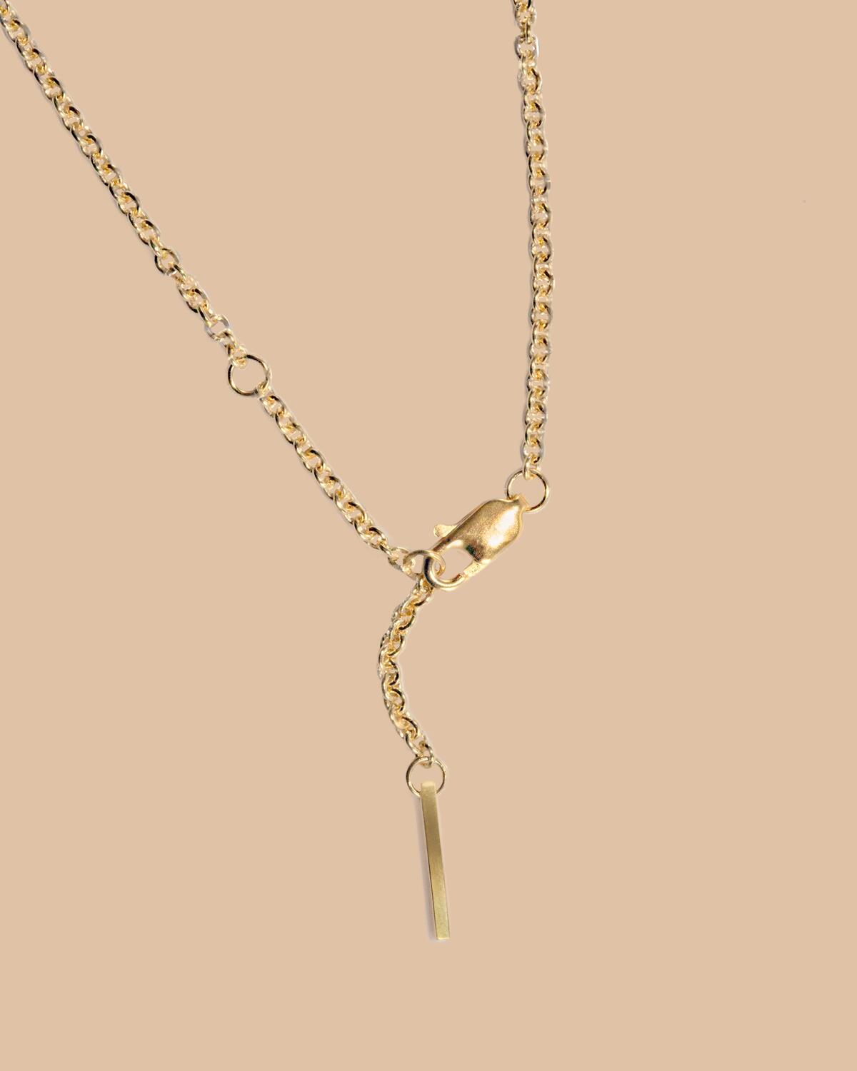 Tied Heart halskæde - forgyldt