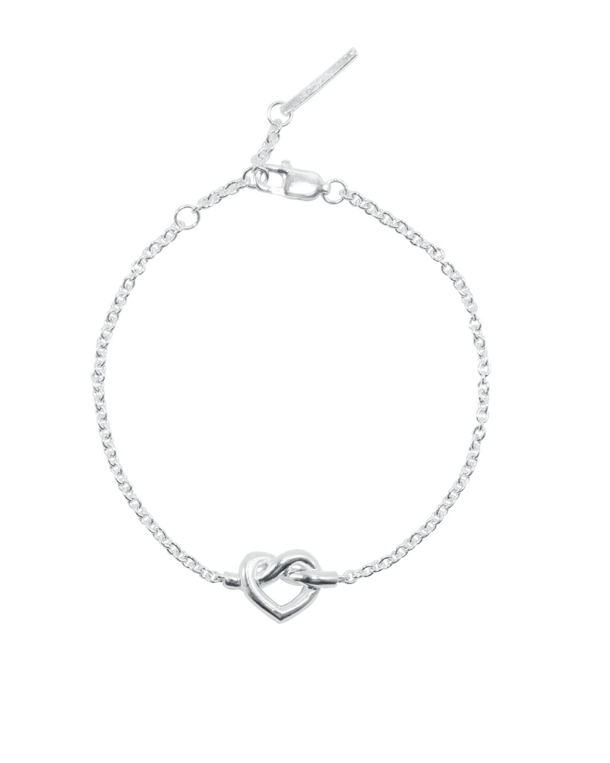 Tied Heart armbånd - sølv