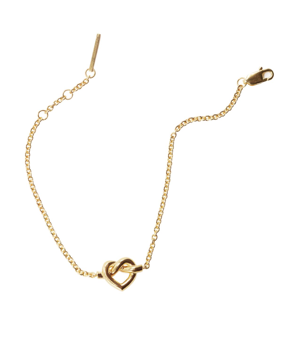 Tied Heart armbånd - forgyldt